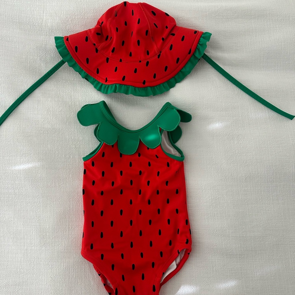 Hanna Andersson Green Swimsuit Set